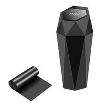 Mini Car Trash Can With Garbage Bags  Push  Leakproof Car Trash Can Multifunctional Car Organizer Home Office Desktop Storager
