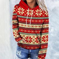 Kalėdinės eglutės gobtuvas vyrams moterims madingi oversized gobtuvai snaigės unisex bliuzonas paltas moteriški sportiniai drabužiai Kalėdiniai drabužiai 6XL red
