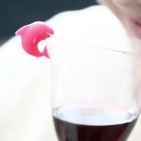 6Pcs Creative Wine Glass Charm Funny Shark Shaped Wine Glass Tag Decor Cup Sign 6pcs