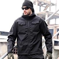 Fall And Winter Padded And Thickened Windbreaker Sharkskin Soft Shell Tactical Jacket Outdoor Warm Tactical Jacket XXL chaki