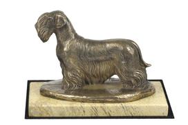 Cesky Terrier, Czech Terrier, Bohemian Terrier - dog figurine, dog silhouette figurine, trophy for Art-Dog dog show exhibition ruda