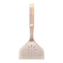 Silica Gel Spatula Household Kitchen Utensils Non Stick Cooking Shovel Integrated Silicone Kitchen Utensils Comfort Handle khaki transparent