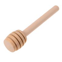1x medinės lazdelės maišymo strypo šaukštas Drizzler mini bičių medaus kaušelis, maišytuvas, maišytuvas 8cm