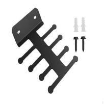 Resistance Band Storage Hanger Wall Rack Practical Lightweight Heavy Duty Sturdy Modern Pull black
