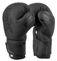 GearX Bokso pirštinės Sparring Maya Hide Leather Pro Gel Punch Bag Sporto salė Treniruotės Kova MMA Muay Thai kikboksas 06 juoda
