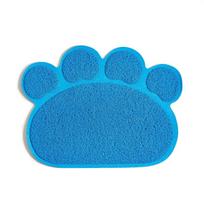 Waterproof Cat Litter Layer Pet Mat High Resilience Fiber Small Dog Bed Pad Trapping Box Pet Product Toilet Mat Cats Accessories 30X40cm mėlyna