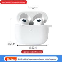 Apple pro4 Bluetooth ausinių apsauginis silikoninis minkštas dėklas - Anti-fall ausinių dangtelis Apple 4th generation skaidri