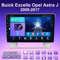 2 DIN Android automobilio radijas Buick Excelle Opel Astra J 2009-2017 multimedia grotuvui, galvos blokui, stereo, GPS navigacijai, WIFI 1+16GB 1+16GB blue