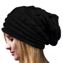 Žieminė megzta kepurė moterims Baggy Slouchy Beanie Kepurės lauke šilta kepurė Kapotas Moteriškas sniego slidinėjimas Šiltos vilnonės kepuraitės
