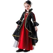 Vaikų mergaitės piktosios karalienės raganos vampyrės princesės kostiumas kalėdinis karnavalas Helovino kaukė Puošni suknelė vaikams Cosplay drabužiai 120 black