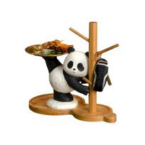 Panda Raktų Laikymo Dėklas Derva Panda Statulėlė Organizatorius Dėklas Dekoratyvinis Panda Laikymo Dėklas Namų Stalo Dekoras Svetainei Biurui Studijai C black