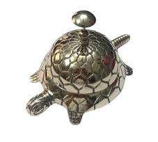 Chrome Finish Table Bell/Tortoise Design Office Calling Bell/School Desk Bell/Best for Gift