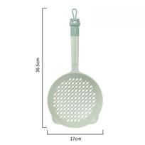 Large Colander Household Kitchen Long Handle Lo Mein Dumplings Deep Fried Filter Screen Strainer Commercial Chafing Dish Fine Mesh Scoop žalia