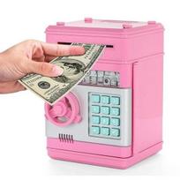 Kalėdų dovanų slaptažodis Pinigų dėžutė Elektroninė Piggy Bank bankomato grynųjų pinigų monetų taupyklė bankomato banko seifas rožinė