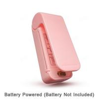 2-in-1 Usb Mini Bag Sealer Chargable Heat Sealers Rechargeable Handheld Vacuum Heat Sealers Cutter For Plastic Bag Storage Food PINK-BATTERY POWER white