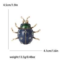Fashion Versatile Enamel Big Ladybug Brooch Cute Exquisite Men'S And Women'S Suit Cardigan Corsage Jewelry Pin gray