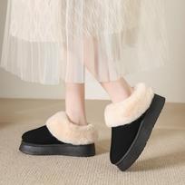 Winter Thick Soled Short Tube Snow Boots for Women 36 juoda