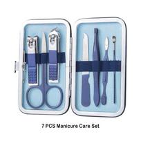 Nagų kirpimo mašinėlės rinkinys Namų pedikiūro įrankis Nagų žirklės Nagų kirpimo mašinėlė Dig Ear Šaukštas Negyvos odos žirklės 7pcs gray