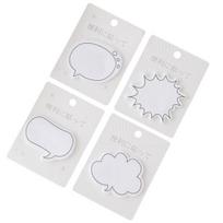 4 pakuotės lipnių lapelių, lipnių, plėšomų, japoniško stiliaus dialogų langelių, N kartų atmintinės lapelių namų ūkiui 4pcs white