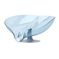 Sink Drain Rack Transparent Suction Cup Soap Sponge Storage Organizer Drain Strainer for Kitchen mėlyna