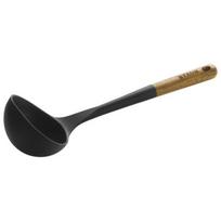 Samtis - STAUB - 31 cm - Juodas silikonas - Akacijos mediena - Virtuvės įrankiai
