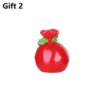 Mini Kalėdinė Figūrėlė Sniego Senis Kalėdų Senelis Kalėdinė Eglutė Elnias Karieta Varpelis Figūrėlė Namų Bonsai Dekoracija Mikro Kraštovaizdžio Ornamentas Žaislas red