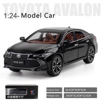 1/24 „Toyota“ azijietiško drakono lydinio automobilio modelio simuliacija, garsas ir šviesa, traukiama atgal, vaikų žaislinių automobilių berniukų kolekcijos papuošalų dovana juoda