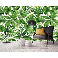 Tapetai Atogrąžų miško augalų lapų freskos Namų dekoras Svetainė Miegamasis 3D tapetai 200 cm(W) x 140 cm(H)