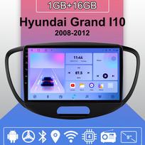 Car Radio Android Auto Carplay For Hyundai Grand I10 2008-2012 Multimedia Player Head Unit Stereo GPS Navigation BT WIFI 1+16GB 1+16GB