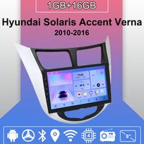 Android Carplay Car Radio For Hyundai Solaris Accent Verna 2010-2016 Multimedia Player Head Unit Stereo GPS Navigation BT WIFI 2+32GB 1+16GB