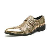 Fashion Shiny men's shoes Fashion designer style flat bottom Outdoor Trendy Party Daily office Casual business wedding men's shoes 39 auksas