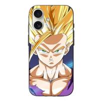 Case - Dragon Ball Z - iPhone 16 - Soft - Black - Blonde hair
