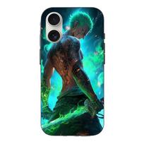 Coque Iphone 16 One piece Zoro 3D Manga anime Fanart juoda