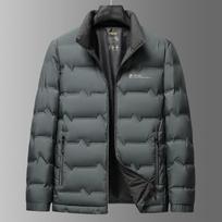 Middle-aged Men's Short Light and Thin Stand-up Collar Down Jacket M