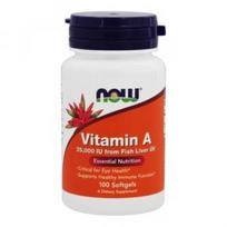 Now Foods Vitaminas A 25000 TV 100 SGELS