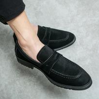 Fashion Designer New Mens Leather Casual Shoes Formal Brogue Shoes for Men Tassel Loafers Comfortable Black Brown suede Moccasins 38 juoda