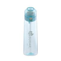 Sippy Cup Carry Grab And Go 650ml With Straw Household Products Water Cup Leak-proof Easy To Use Bounce Cover Drinking Utensils 650ML skaidri mėlyna spalva