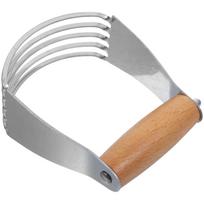 Metal Butter Stir Cut Bread Scraper Manual Blender Stainless Steel Dough Kitchen Pastry gray
