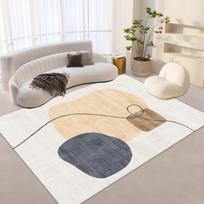 Wabi-Sabi Crystal Velvet Carpet Large Area Living Room Home Tea Table Mat Modern Bedroom Bed Blanket Cloakroom Floor Mat 400mmx600mm gray