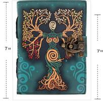Rustic Elegance Vintage Leather Journal Diary - Handcrafted A5 (17.78 x 12.7 cm) beige
