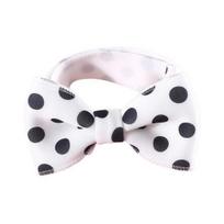 Soft Comfortable Elegant Pet Cat Dog Bowknot Neckerchief Pet Supplies balta