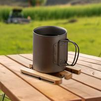 Wood Coaster Pot Holder Reusable Trivet for Hot Pots and Pans Anti Scald black