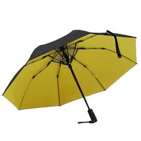 Fan Umbrella USB Chargeable Uv Long Handle Wind and Water Resistant Umbrella Sun Protection Golf Umbrella Fishing Parasol geltona