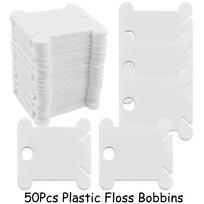 50 vnt. plastikinių siūlų ritelių rinkinys Siuvinėjimo siūlų organizatorius Ritelių vyniotuvas Rankdarbiai PASIDARYK PATS Siuvimo saugykla Siūlų organizatoriaus laikiklis