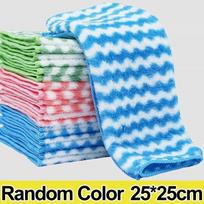 Microfiber Cleaning Cloth Velvet Thickened Dishcloths High Absorbent Scouring Kitchen Washing Dish Rags Household Wipe Towels 20pcs blue