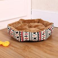 Cat Nesting Basket House Cats Dog Bed Super Soft Washable Pet Mat Sleeping Bag Lounger for Small/Medium Dog Cama Perro S brown