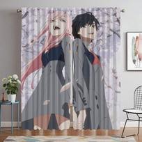 Zero Curtains for Living Room Curtain for Room 2 Panel Shades Halloween Decoration Home Interior Curtains Partition Kitchen W60xH90cmx2pcs-CL