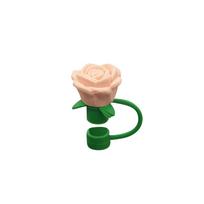 Silikoninis šiaudelio dangtelis Mielas gėlės lėlės dulkių dangtelis Gali būti perdirbamas One Size smėlis