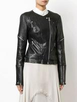 Real Soft Lambskin Leather Motorcycle Style Black Women's Jacket Biker Stylish XS juoda