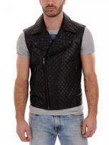 100% Western Black Vest Coat Jacket Men Real Lambskin Leather Waistcoat Button S juoda